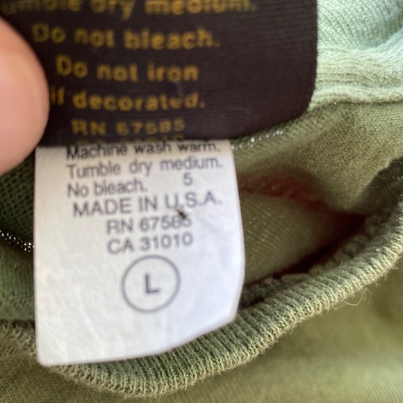 Betty Boop rare Vintage tee”Girls Rule”army camo green large ladies short sleeve - Picture 4 of 8